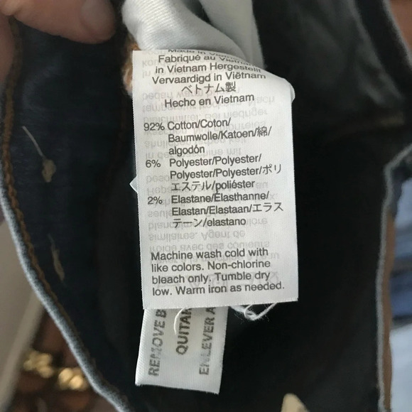 MADEWELL 9" High Rise Skinny Crop Jeans in Delmar Distressed Wash 25 - Picture 7 of 10